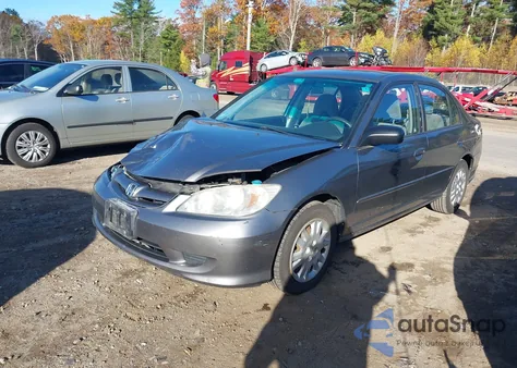 2004 Honda Civic Lx z USA, uszkodzony, nr VIN 2HGES16514H605303